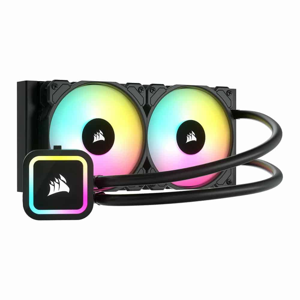 (image for) Corsair 240mm H100x RGB Elite Intel/AMD CPU Liquid Cooler Black